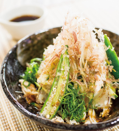 冷奴の夏サラダのっけ