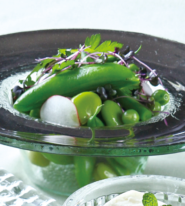 いろいろ豆野菜のサラダ