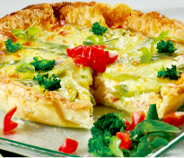 季節野菜のヘルシーキッシュ