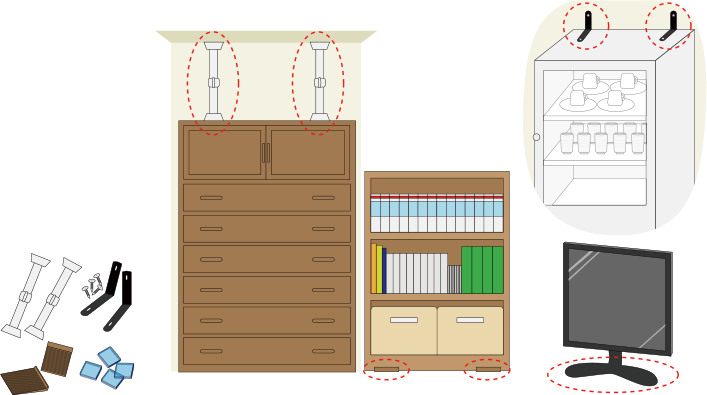 家屋の危険箇所をチェックしておく