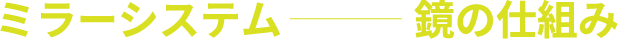 ミラーシステム 鏡の仕組み