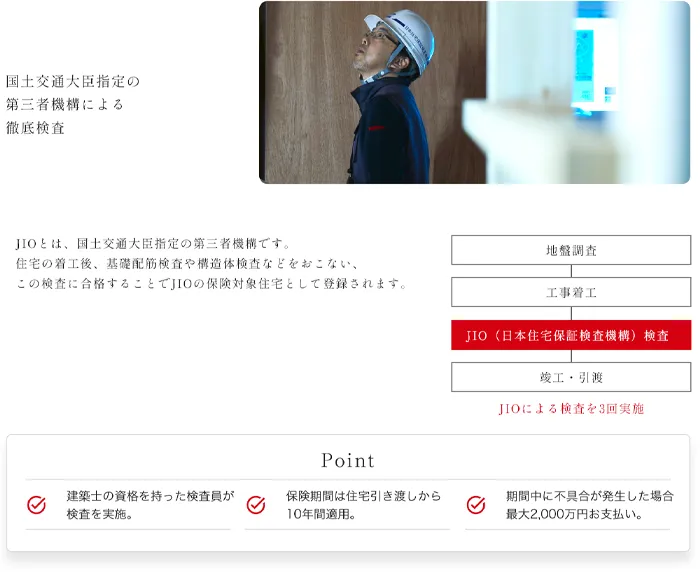 JIO（日本住宅保証検査機構）検査