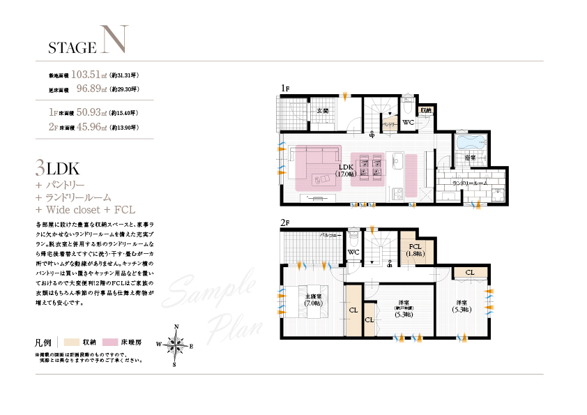 スマイルタウン阪急桜井駅前 建物参考・モデルハウスプラン
