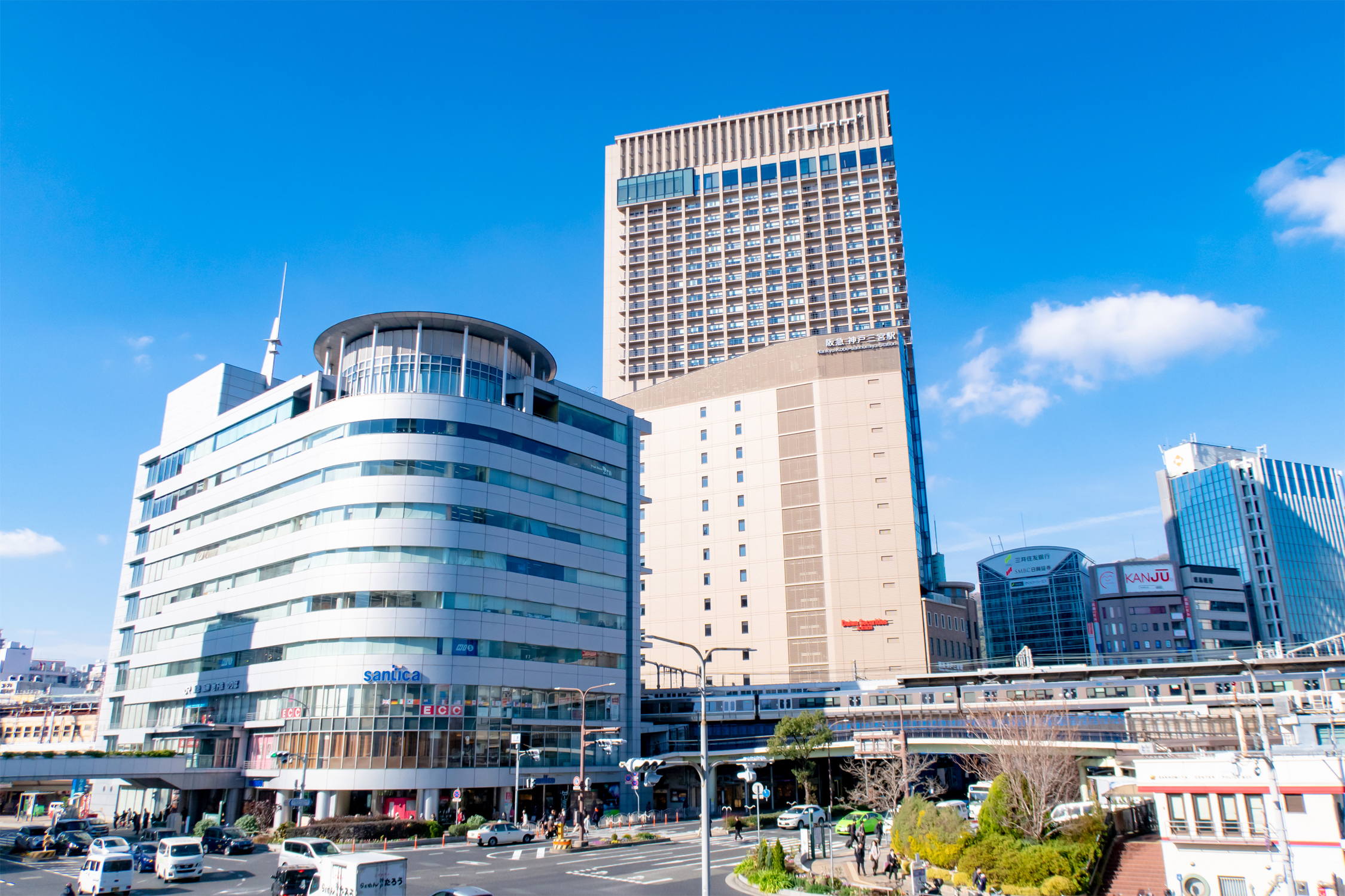 JR「三ノ宮」駅（約2200～2260m）