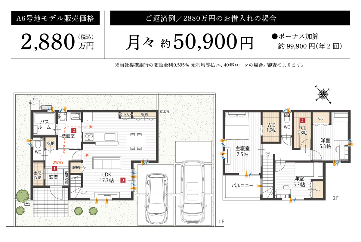 上大野ガーデンプレイスA5、A6号地
